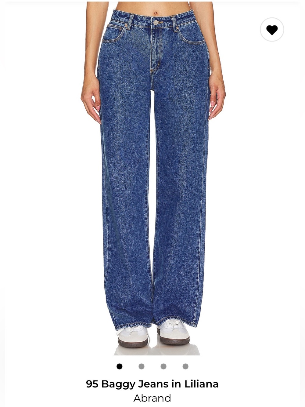 Abrand Women's mid rise straight Jeans in Deep Blue